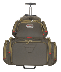 The GPS Handgunner rolling backpack offers a hands-free way to carry all your pistols, ammo, targets, and cleaning supplies in a single bag.